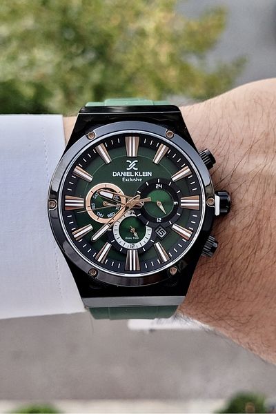 Daniel Klein Green Color Inner Indicators Active Function Men's Wristwatch