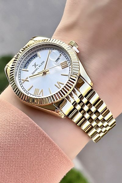 Daniel Klein Women's Calendar and Day Function Wristwatch