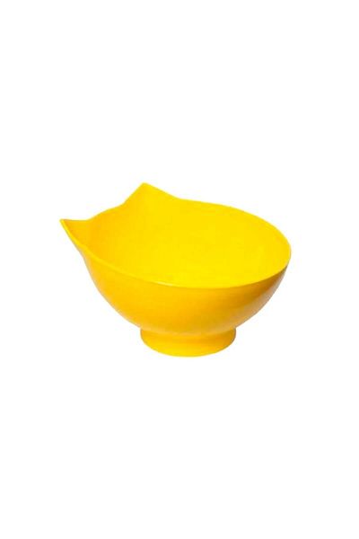 TİNEKE Shaped Cat Dog Food And Water Bowl Yellow