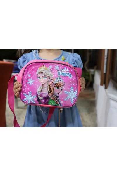 Elentra Orthopedic Girl's Primary School Bag - with Lunchbag and Back Support