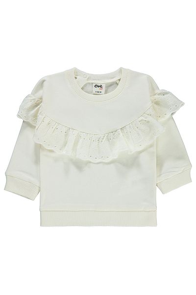 Civil Baby 6-18 Months Baby Girl Ecru Sweatshirt