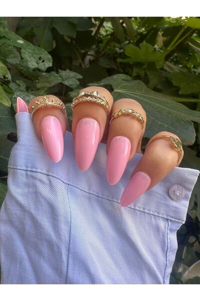 SYBELLE KOZMETİK 24 ADET ALMOND TAKMA TIRNAK