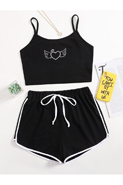 PEMBİŞ HOMEWEAR Angle Şort Takımı