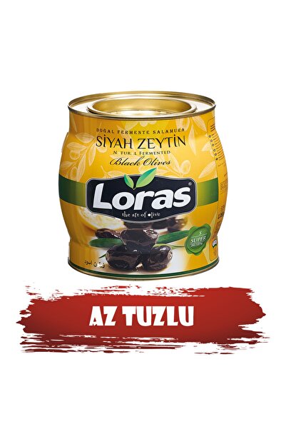 loras zeytin Loras Gemlik Siyah Zeytin Teneke Süper 2.000 Gr (291 - 320)