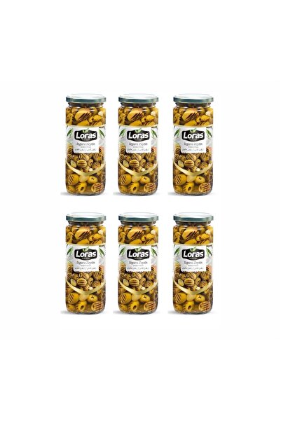 loras zeytin Loras Izgara Yeşil Zeytin 300 gr 6'lı Koli (201-230)