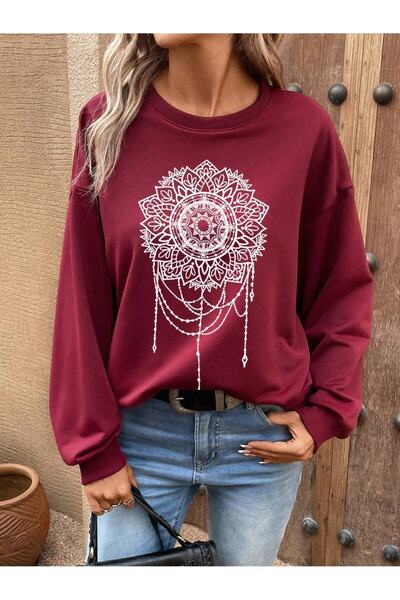 Adrift ΚΩΔΙΚΟΣ ADR-SHEN LUNE Φούτερ με φλοράλ στάμπα ώμου