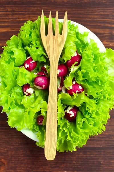 MaisonArt Olive Tree Fork | 1 Handmade Wooden Salad Fork