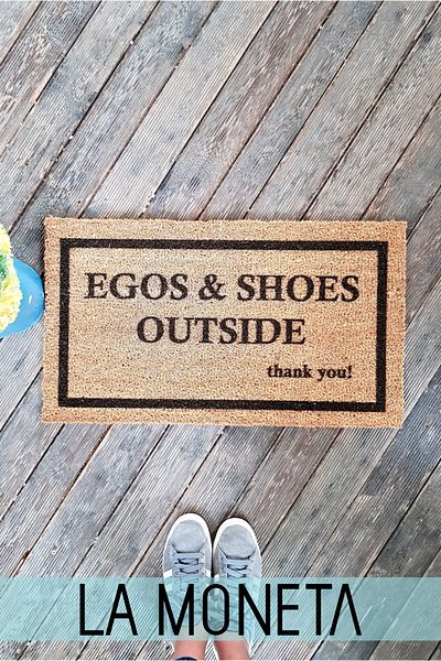 LAMONETA Egos and Shoes Outside Design Floor Mat