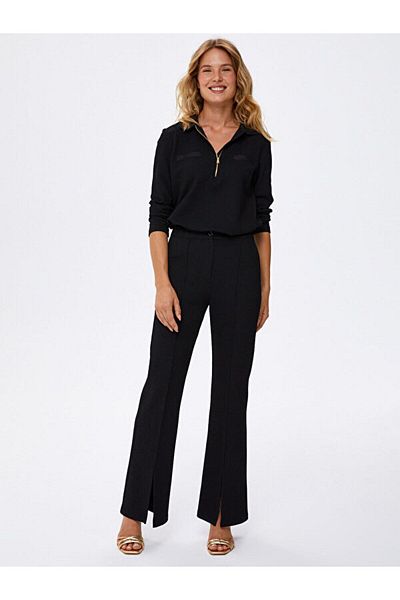 Faik Sönmez Self Glitter Camisole Flare Leg Trousers 67483