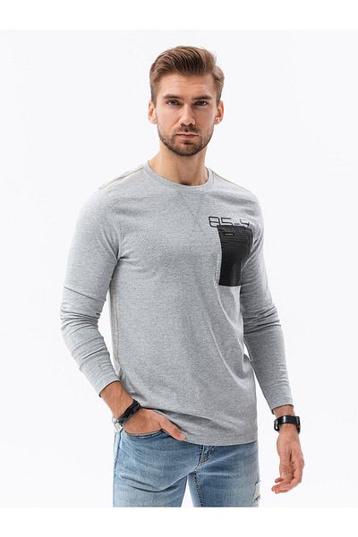 OMBRE Herren-Longsleeve L130 - Bedrucktes, καλής ποιότητας