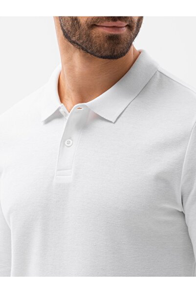 OMBRE Einfarbiges Herren-Longsleeve L132 - weiß