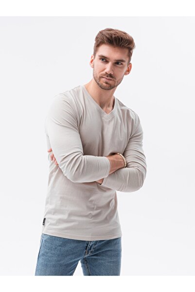 OMBRE Schlichtes Langarmshirt L136