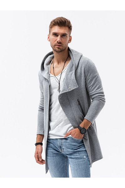 OMBRE Hoodie mit Reißverschluss Haga B668 - marineblau