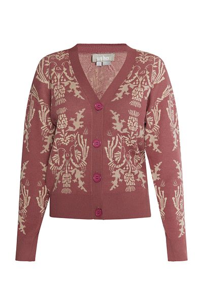 USHA Strick Cardigan sivene