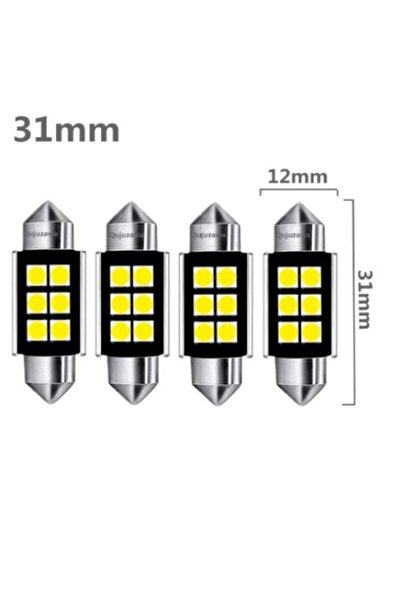 ABMGARAGE 31 Mm Sofit Cree Led C10w Parlak Beyaz Süper Aydınlatma