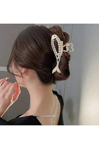 GÜLPEŞE Cataramă metalică cu zăvor cu perle TK-833