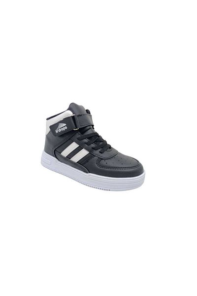 Zerhan Pantofi sport pentru copii Drops negri cu curele la gleznă