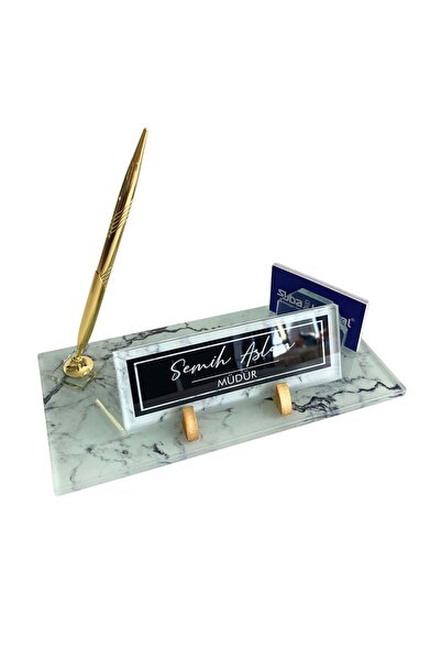 Suba Kristal Kişiye Özel Premium Yüksek Kalite Uv Baskılı Kristal Masa İsimliği