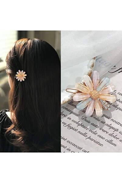 GÜLPEŞE Clip de păr cu flori colorate Trend-2025