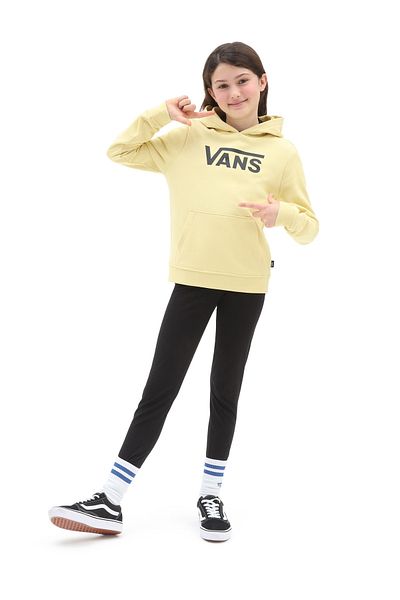 Vans Hooded Collar Yellow Women's Sweatshirt VN0A5ATNY7O1 GR FLYING V HOODIE GIR