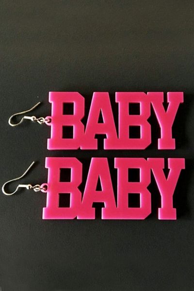 Atölyeda Shiny Plexi Baby Double Women's Earrings