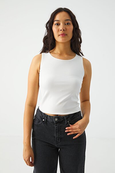 urban focus O Neck Crop Tank Top
