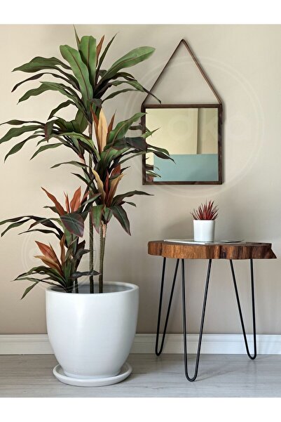 odka 20litre Klasik Saksı Tabaklı 30cmx30cm Beyaz