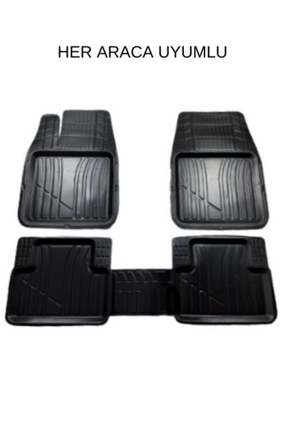 Genel Markalar Dacia Duster 4x4 2010-2017 Badem 3d Uster Siyah Oto Paspas