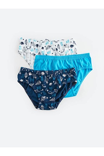 LC Waikiki Printed Cotton Boy Panties 3-Piece