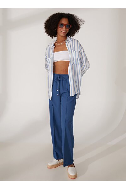 Benetton Нормальні жіночі брюки антрацит 40K6DF035