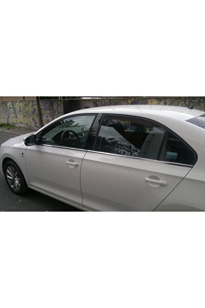 Titiz Krom Aksesuar Seat Toledo 2013 Krom Cam Altı Çıtası Aksesuarı 6 Parça P...