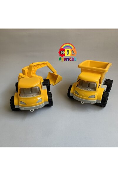 niloyuncak inşaat kamyon ve dozer seti (2li)