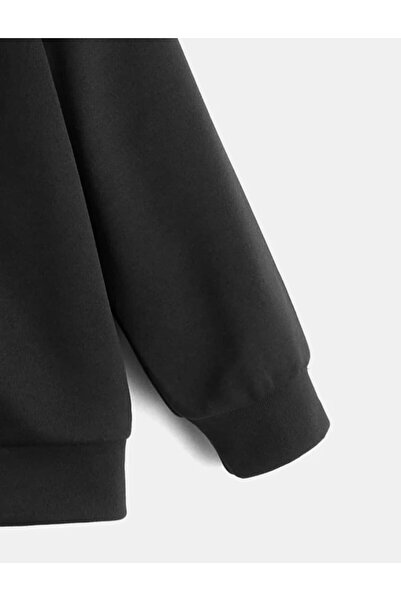 MORNİNG KİDS Cardigan negru cu fermoar cu imprimeu floral pentru copii