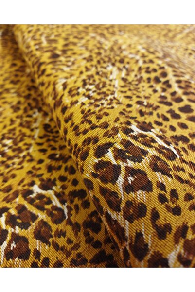 Kumaş Parça نمط الفهد متوسط السُمك منسوج العرض: 125 سم