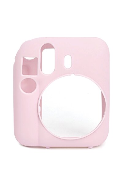 Fujifilm Instax Mini 12 Makine Uyumlu Pembe Koruyucu Silikon Kılıf