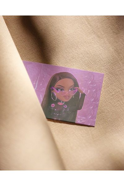 Namgo Μωβ φωτοκάρτα Bratz, επαγγελματική κάρτα, τηλέφωνο, πορτοφόλι, αξεσουάρ τοίχου