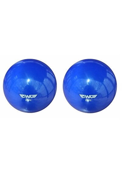 CIWAA CWA-2284 Pilates Ağırlık Topu Pilates Toning Ball Denge Ve Ağırlık Topu 2 Kg x2