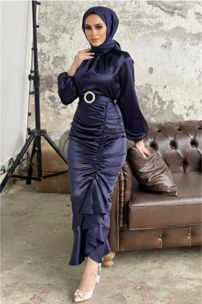 moda zeynaa Balık model saten abiye