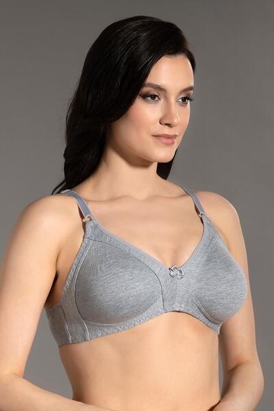 NEWBRA LINGERIE Жіночий бюстгальтер без підкладки, сірий 3C3T1N7O50