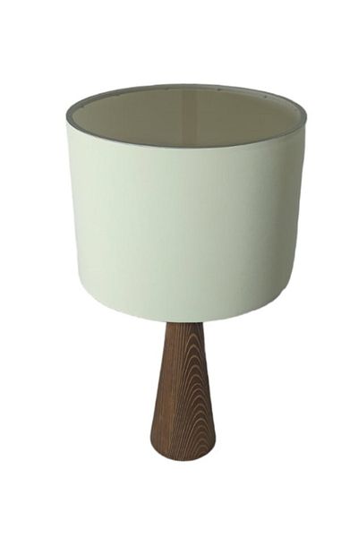 Art&Gift Conical Design Wooden Lampshade with Fabric - Body Headboard Cream
