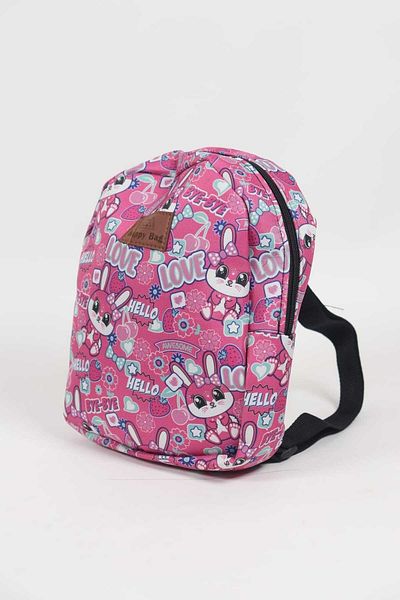 Pek Moda Children's Pink Rabbit Printed Kindergarten Backpack