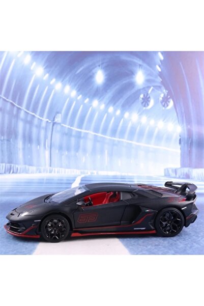 CarStore Lamborghini Aventadar Sjv 1:24 Model Maket Araba Siyah