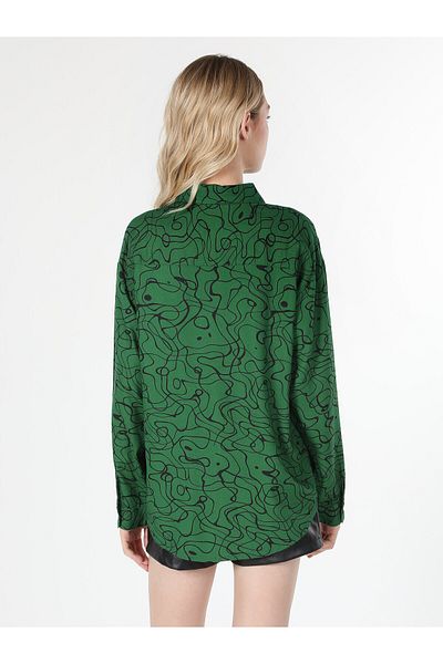 Colin's Regular Fit Printed Multicolor Women's Long Sleeve Shirt