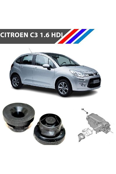 MEPARTS OtoMEPARTS لسيتروين C3 1.6 HDI صندوق فلتر الهواء المطاط 2 قطعة مجموعة 1422A3