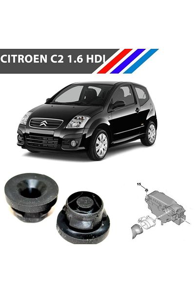 MEPARTS OtoMEPARTS لسيتروين C2 1.6 HDI صندوق فلتر الهواء المطاط 2 قطعة مجموعة 1422A3