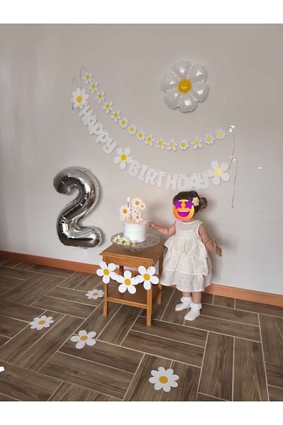 Partifabrik Daisy Themed Luxury Party Set Full Set