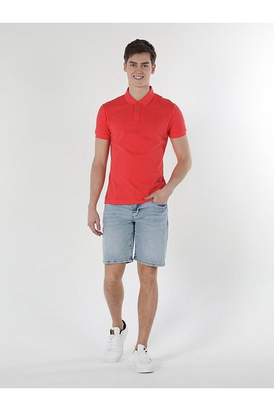 Colin's Pink Slim Fit Men's Polo - Short Sleeve