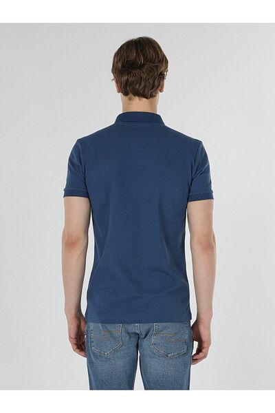 Colin's Slim Fit Polo Gât Polo Indigo pentru bărbați cu mânecă scurtă