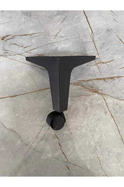 OnurEvimde Tekerlekli Sehpa Masa Ayağı, Akıllı Sehpa Ayağı, Sihirli Sehpa Ayağı Siyah 1 Adet 360 Derece 19 Cm