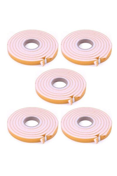 göregöre 5 Pieces Adhesive Window Tape Thermal Insulation Sponge 5 Meters